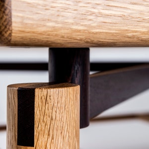 Coffee Table, Custom, Hardwood, Rift White Oak, Wenge, Square image 4