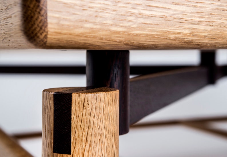 Coffee Table, Custom, Hardwood, Rift White Oak, Wenge, Square image 4
