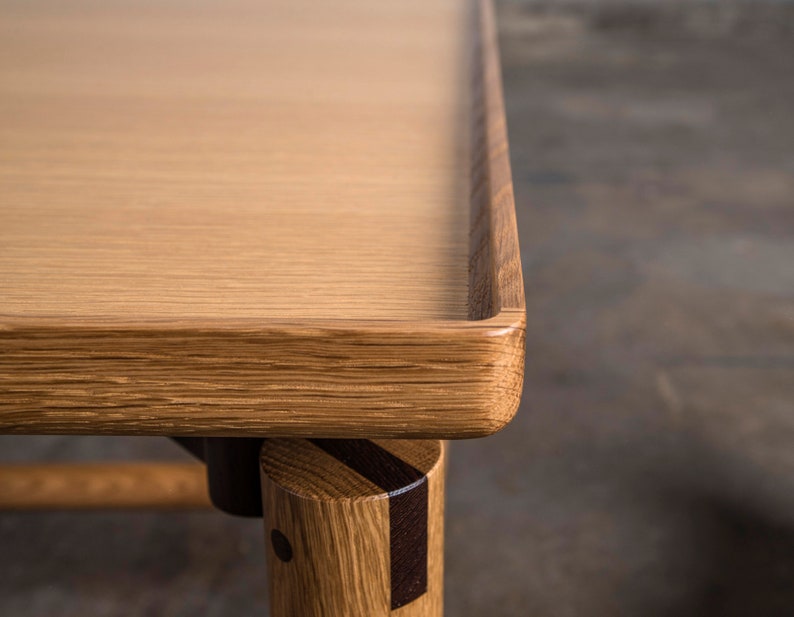 Coffee Table, Custom, Hardwood, Rift White Oak, Wenge, Square image 8