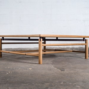Coffee Table, Custom, Hardwood, Rift White Oak, Wenge, Square image 9