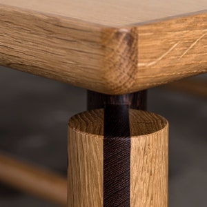 Coffee Table, Custom, Hardwood, Rift White Oak, Wenge, Square image 7