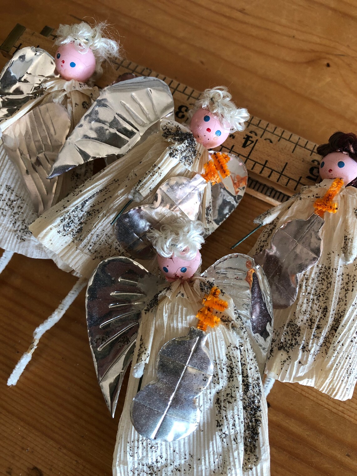 Pipe Cleaner Angel Christmas Ornament Collection 4 Pipe Etsy