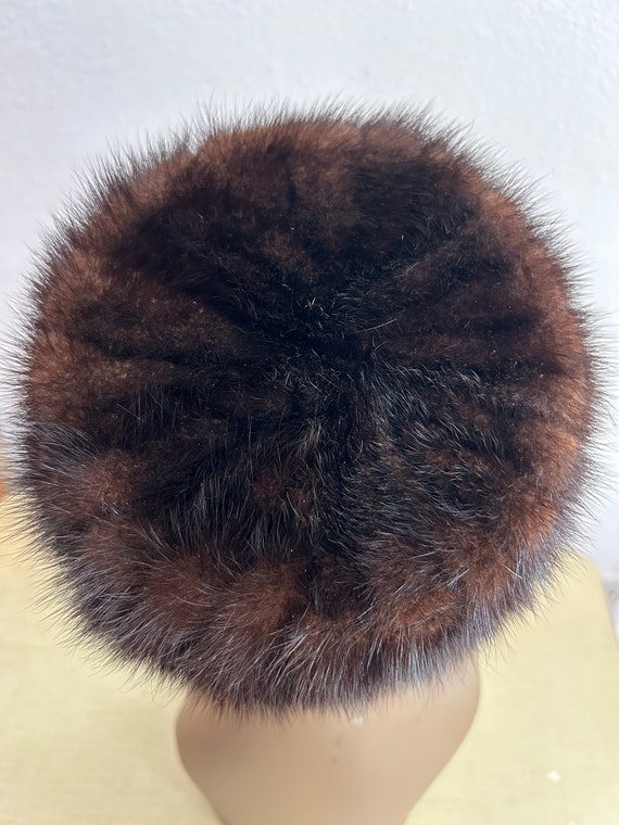 Mid Century Designer Mink Clip Toque Hat, I. Magn… - image 5
