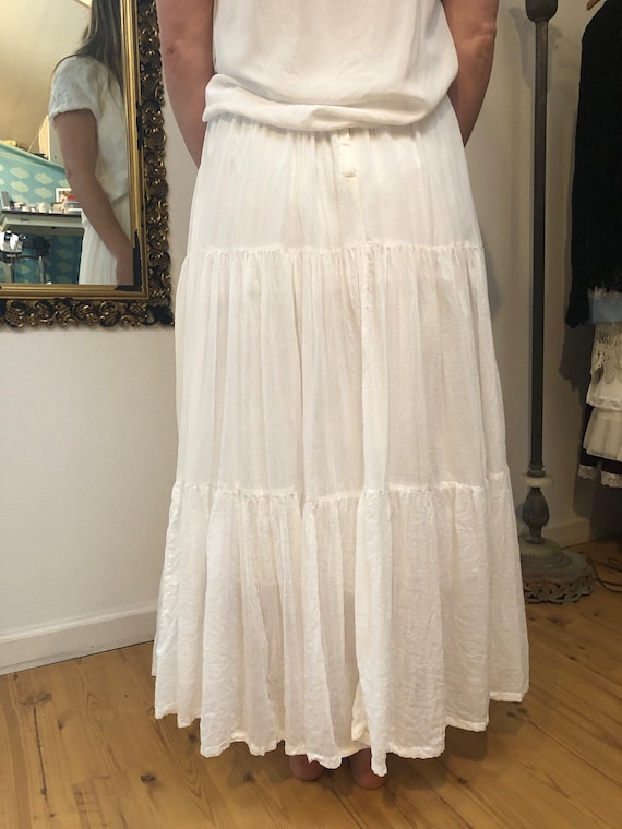 Sheer White Skirt 3 Tier, French Connection Size 9