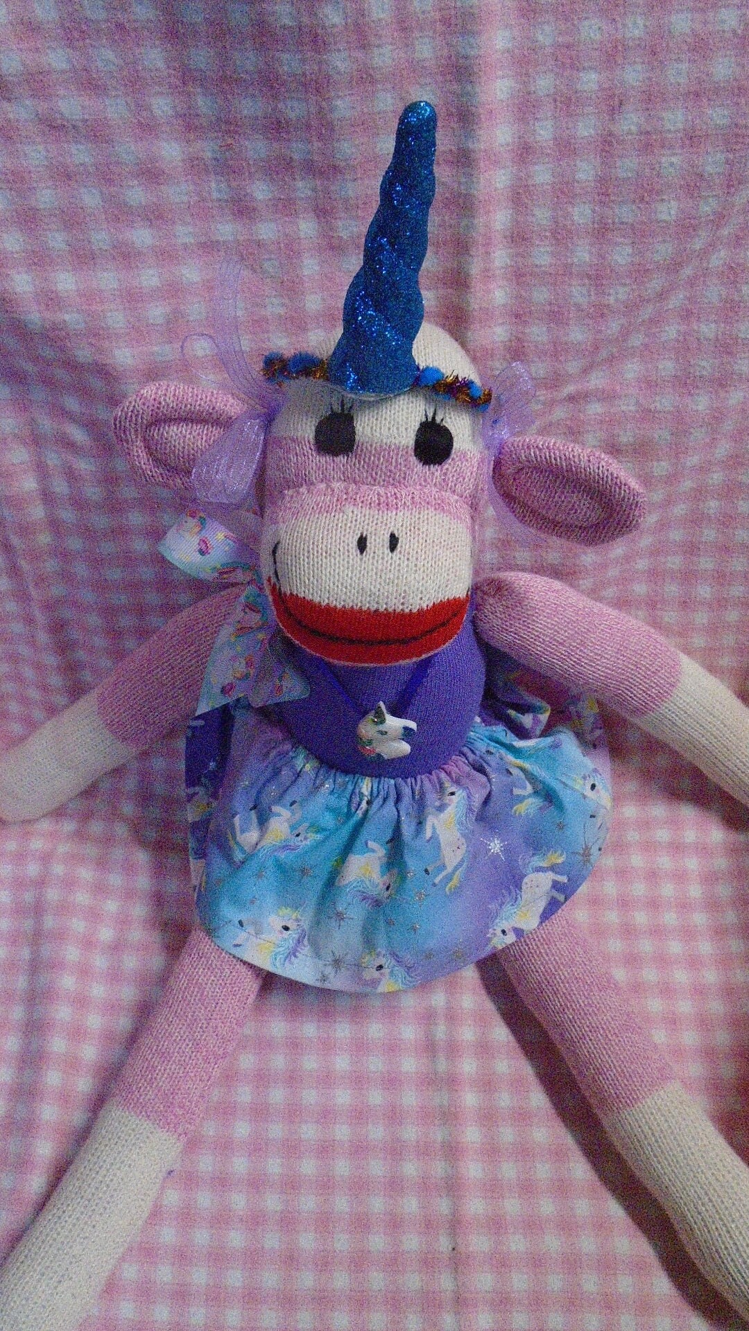 Unicorn sock monkey sales