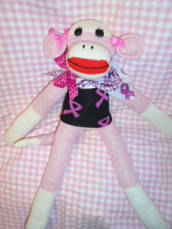 pink sock monkey