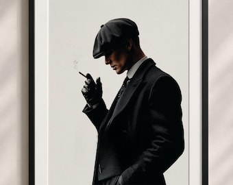 Thomas Shelby, Póster colorido, Póster retro, Arte de pared de calidad museística, Póster de Peaky Blinders, Peaky Blinder, Decoración estética para habitaciones