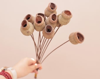 Strange Pea Shooter Branch,  Dried Flower Arrangement,DIY dried flowers, Wedding Arrangement