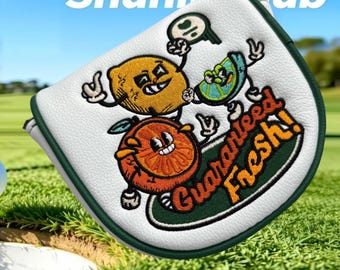 L.A.B GOLF DF3 ゴルフクラブ マレットパター ヘッドカバー レザー マグネット式 中央軸 ホワイト