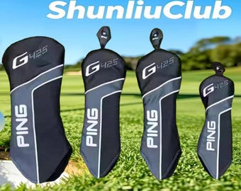 PING G425 Golf Club Wood & Iron Head Covers Leather HeadCovers