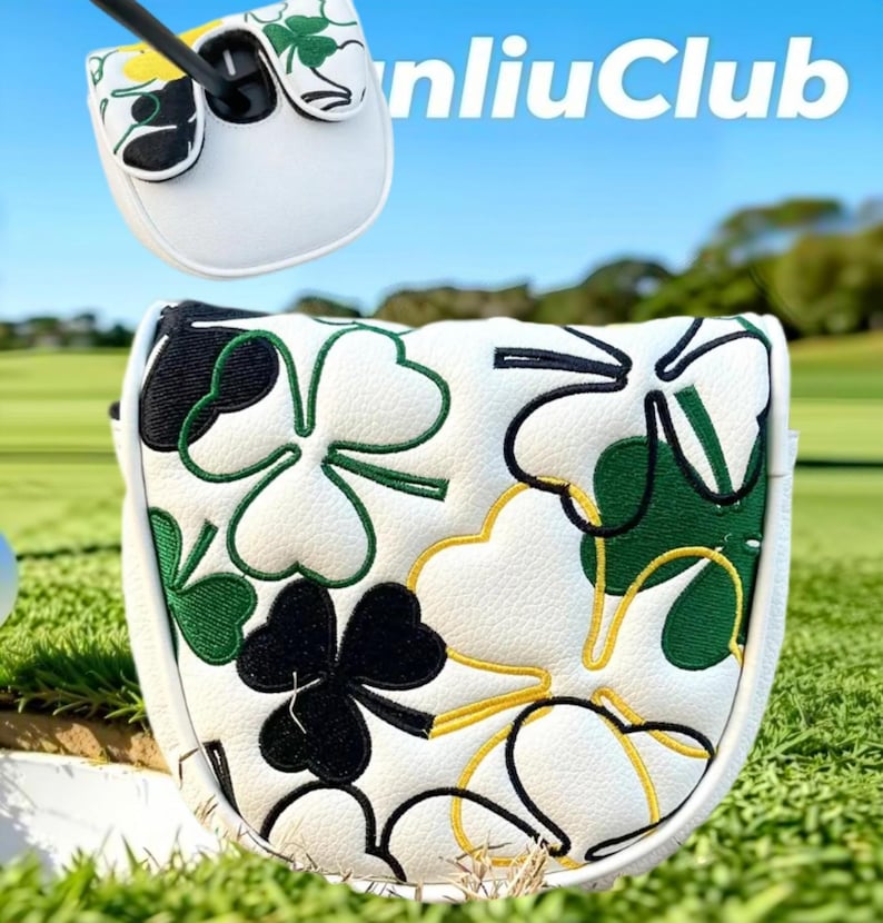 20 Styles Central Axis L.A.B DF3 Golf Club Mallet Putter Head Covers Leather Magnetic Flower