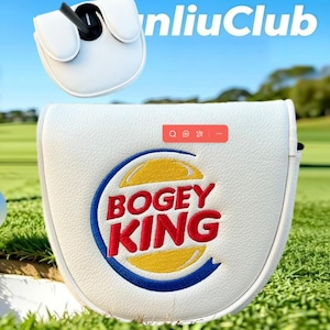 20 Styles Central Axis L.A.B DF3 Golf Club Mallet Putter Head Covers Leather Magnetic King White