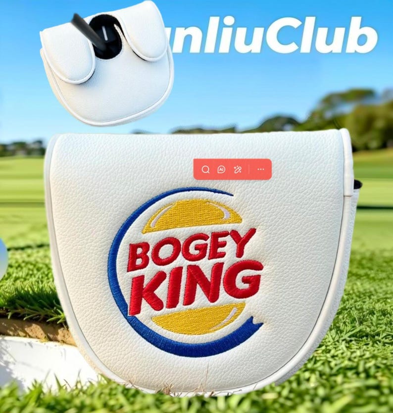 20 Styles Central Axis L.A.B DF3 Golf Club Mallet Putter Head Covers Leather Magnetic King White