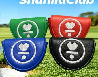 L.A.B Golf Club Putter Mallet Head Covers Leather Magnetic 4 Colors