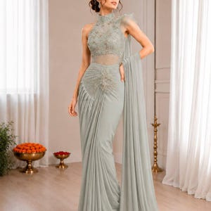Indian Western Fusion Cocktail Dress