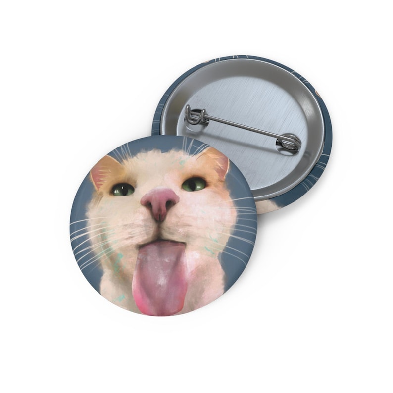 Original Illustration; Silly Animals Pin Buttons - Etsy