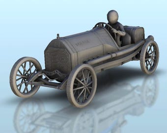 Chever Classic race car - STL 3D Printing Modern Conflicts 20th 21st Century