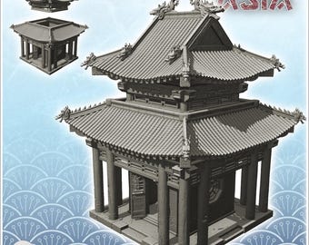 Asian altar with double roof and columns (31)