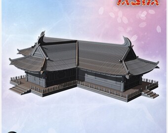 Asian palace 25 - 3D Printable STL Wargaming Terrain for 15mm, 1/72, 28mm & 1/35