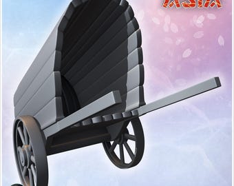 Oriental cart with two wheels 1