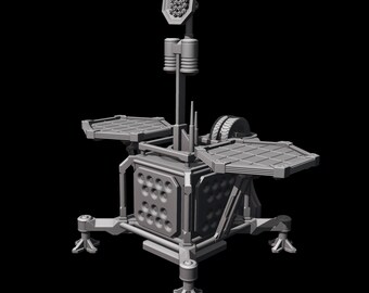 Space exploration probe with photovoltaic panels (1) - STL 3D Printing Science Fiction Future Space