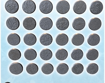 Set of 29 round bases (2)