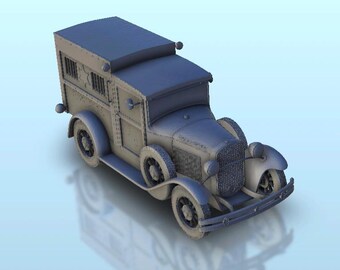 Ford Model 1929 AA - Police version - STL 3D Printing Modern Conflicts 20th 21st Century