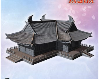 Asian palace 26 - 3D Printable STL Wargaming Terrain for 15mm, 1/72, 28mm & 1/35
