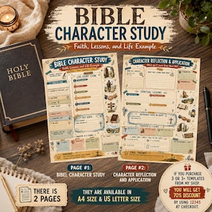 bible study printable, bible study notes, catholic bible study, bible study guides, inductive bible study, bible study kit, bible study binder, bible study digital, bible study journals, bible character & bible reflection template, printable bible study bible study workbook bible study sheets bible study worksheet bible study bible study pages bible study methods guided bible study genesis bible study bible study download bible character png cute bible character bible reading plan