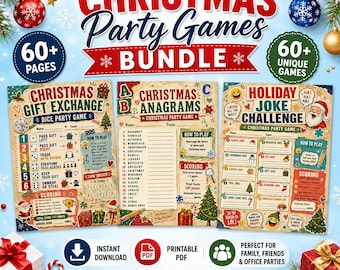 Pacchetto di giochi di Natale, giochi per feste di Natale per adulti, giochi per feste di Natale per adulti, giochi per feste di Natale in chiesa, giochi di Natale biblici