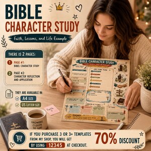 bible study printable, bible study notes, catholic bible study, bible study guides, inductive bible study, bible study kit, bible study binder, bible study digital, bible study journals, bible character & bible reflection template, printable bible study bible study workbook bible study sheets bible study worksheet bible study bible study pages bible study methods guided bible study genesis bible study bible study download bible character png cute bible character bible reading plan