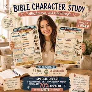 bible study printable, bible study notes, catholic bible study, bible study guides, inductive bible study, bible study kit, bible study binder, bible study digital, bible study journals, bible character & bible reflection template, printable bible study bible study workbook bible study sheets bible study worksheet bible study bible study pages bible study methods guided bible study genesis bible study bible study download bible character png cute bible character bible reading plan