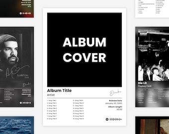 Custom Music Album Cover Art Poster