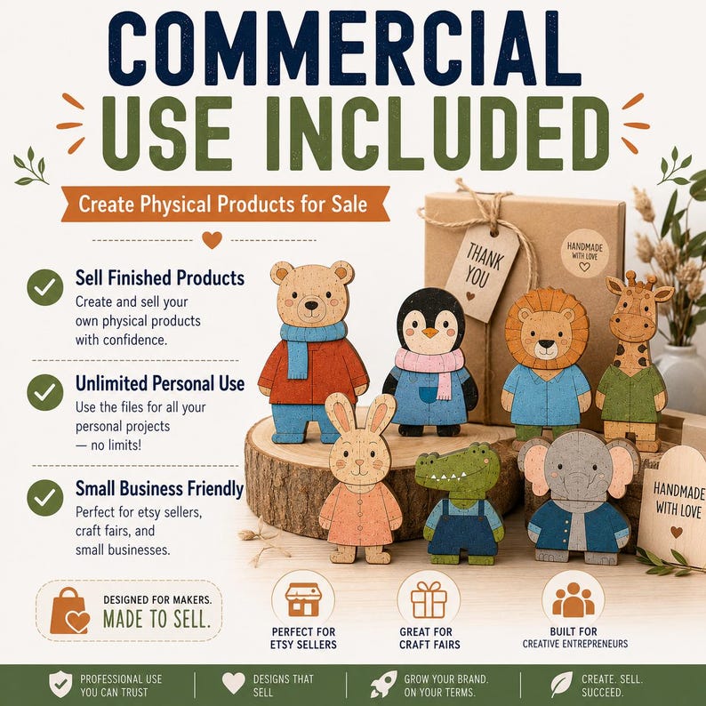 Animal Puzzle SVG Bundle | Montessori Wooden Toy Files (Digital Download) image 11
