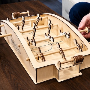 Tabletop Foosball Laser Cut Template, Vector Game Plan (Digital Download) image 2