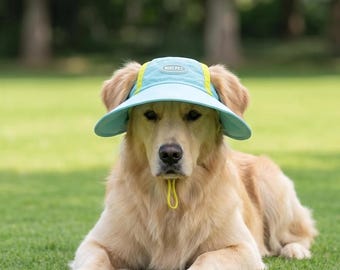 Chapeau de soleil pour chien avec visière - Protection UV respirante pour chiens de taille moyenne