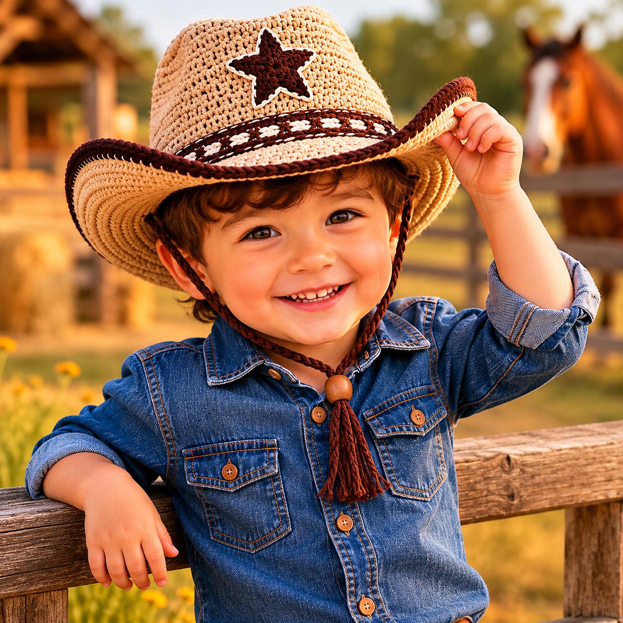 26 Cowboy Hat Crochet Patterns for Western-Inspired Hats, Miniatures, and Giftable Makes 11 Crochet Cowboy Hat
