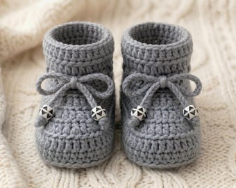 Cozy Crochet Baby Booties Pattern, Newborn Soft Shoes, Beginner PDF