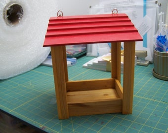 Red Roof gazebo window feeder with suction cups