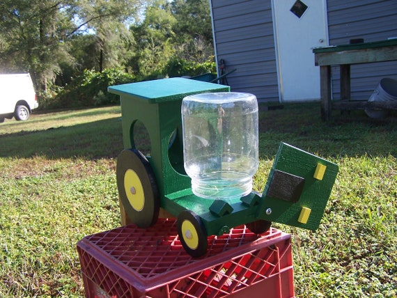 Tractor Green And Yellow Squirrel Feeder Etsy
