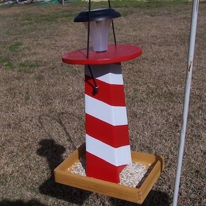 Solar Lighthouse Bird feeder