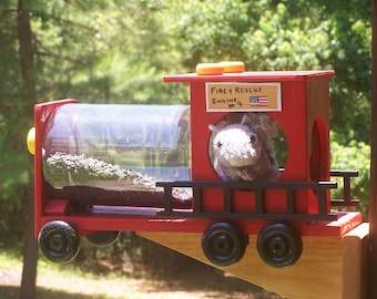 Fire Truck Squirrel Feeder