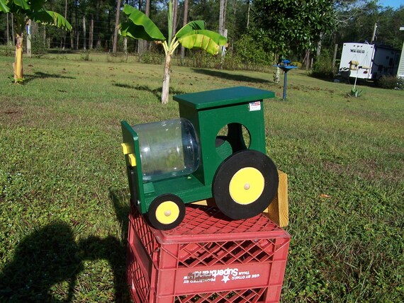 Tractor Green And Yellow Squirrel Feeder Etsy