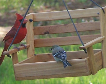 Porch swing feeder