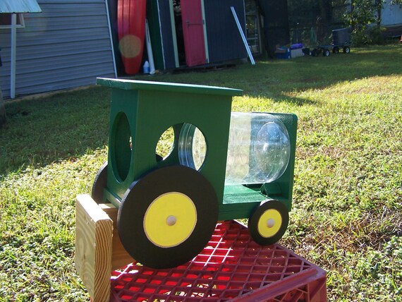 Tractor Green And Yellow Squirrel Feeder Etsy