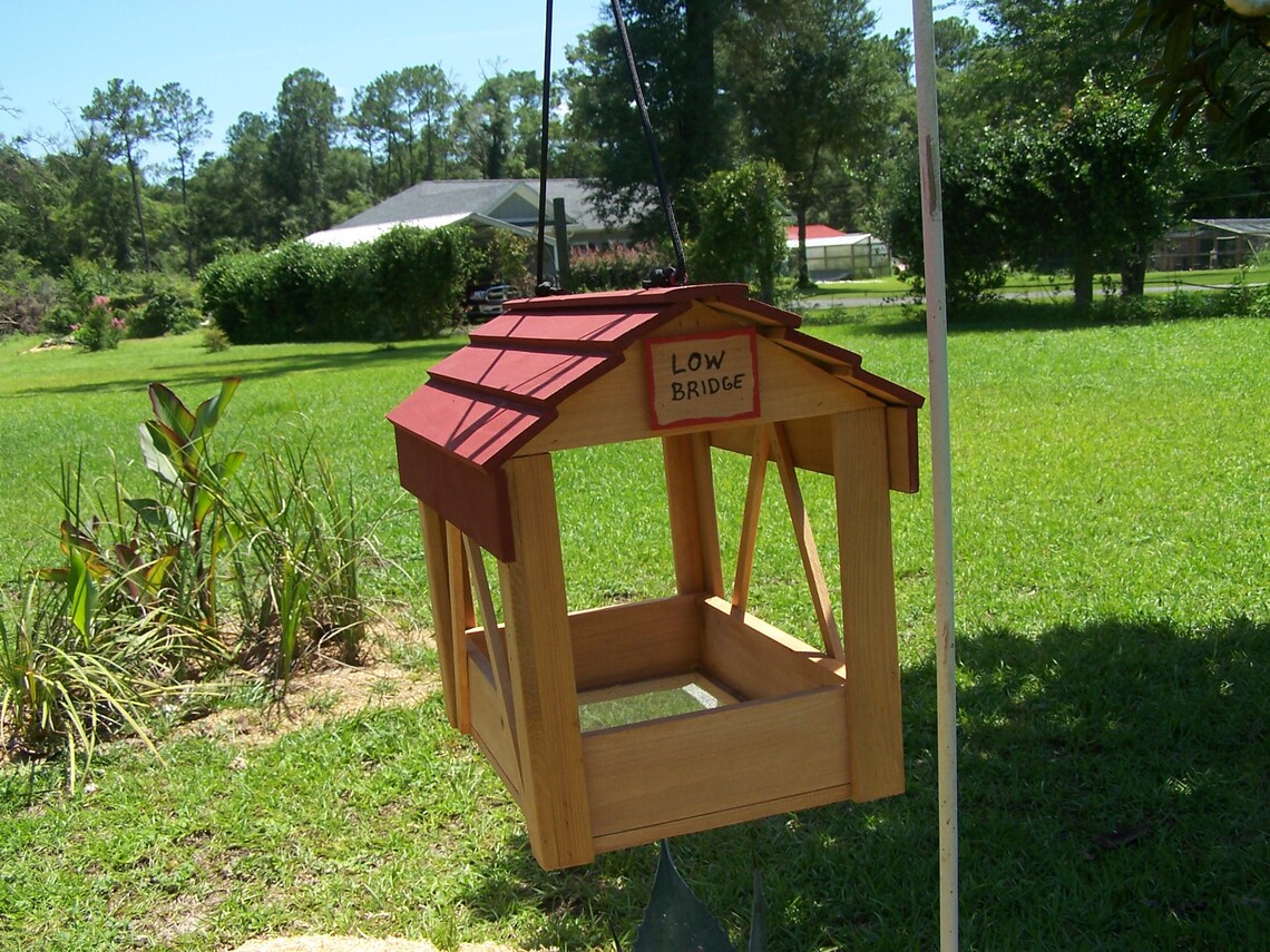 Covered Bridge Bird Feeder Etsy