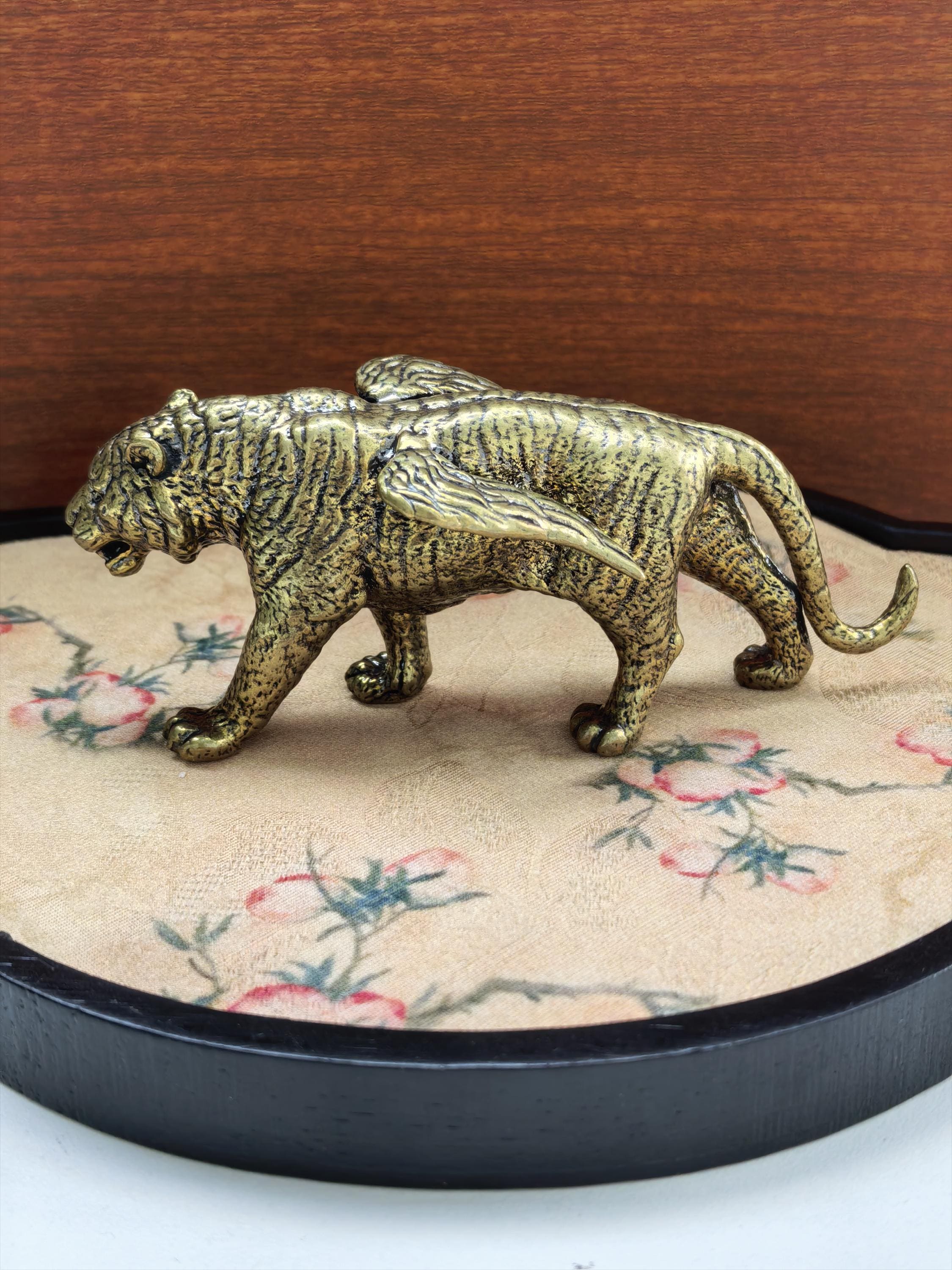 Metal Tiger Statue - Etsy