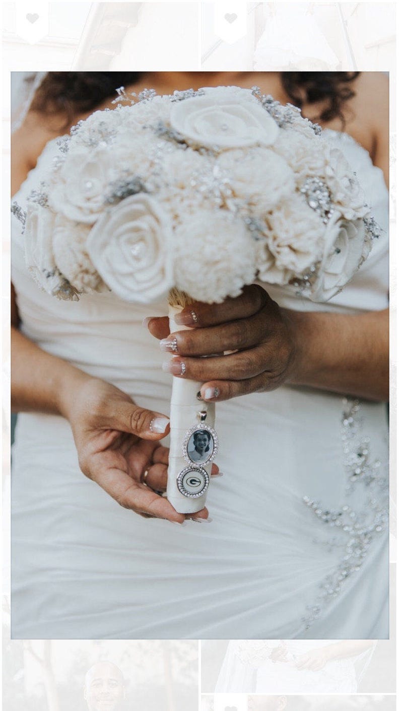 Bouquet Sola flowers Wood Bouquet Ivory Bouquet Alternative Bouquet Sola wood Bouquet bride bouquet wedding bouquet Sola Bouquet