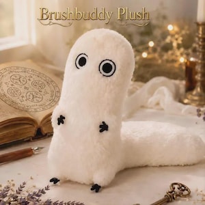 Pluszowy psiak z kapelusza czarownicy Atelier Brushbuddy, miękka, ruchoma, bawełniana zabawka, magiczne stworzenie z anime