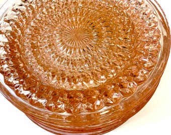Vintage roze depressieglas - Jeanette Glass-vakantiepatroon